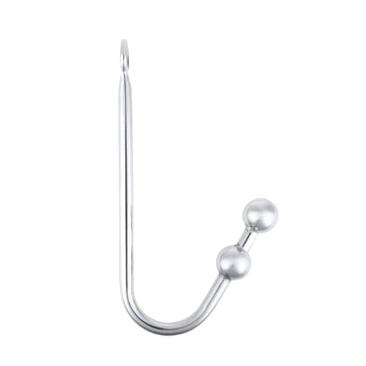 Pleasurable Two Stainless Anal Hook Steel Balls 4417 0903